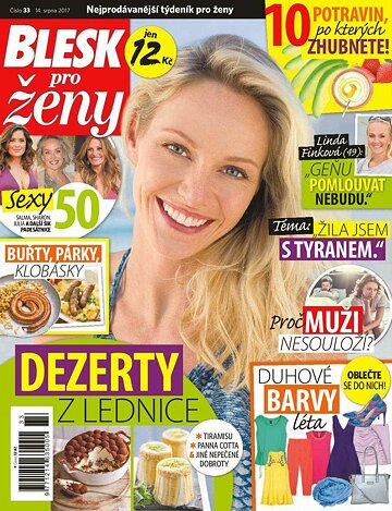 Obálka e-magazínu Blesk pro ženy 14.8.2017