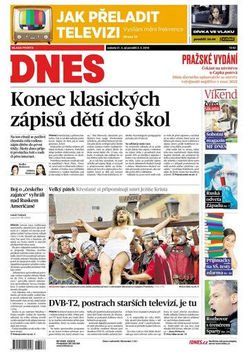 Obálka e-magazínu MF Dnes 31.3.2018