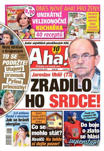 Obálka e-magazínu AHA! 9.4.2019