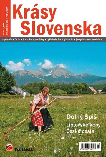 Obálka e-magazínu Krásy Slovenska 7-8/2019