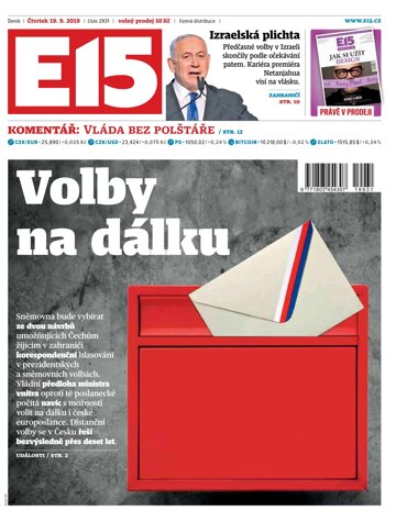 Obálka e-magazínu E15 19.9.2019