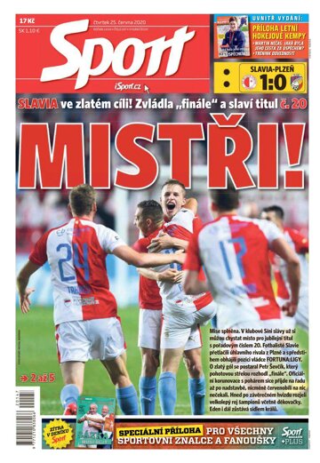 Obálka e-magazínu Sport 25.6.2020