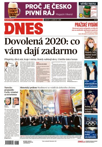 Obálka e-magazínu MF Dnes 25.7.2020