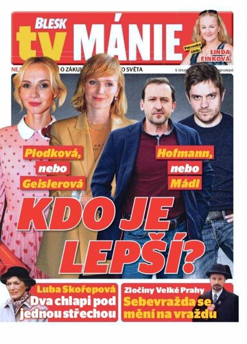 Obálka e-magazínu Blesk Tv manie 6.3.2021