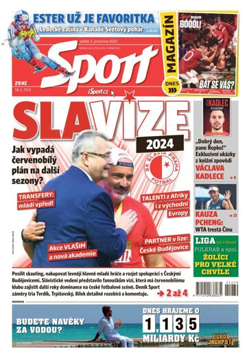 Obálka e-magazínu Sport 3.12.2021