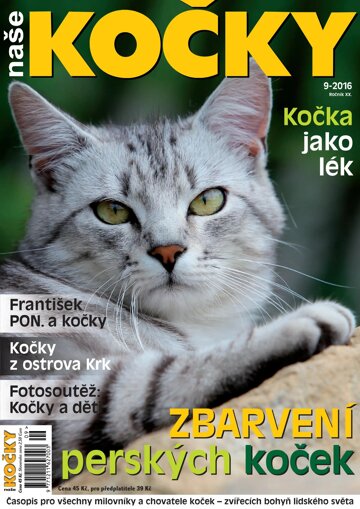 Obálka e-magazínu Naše kočky 9/2016
