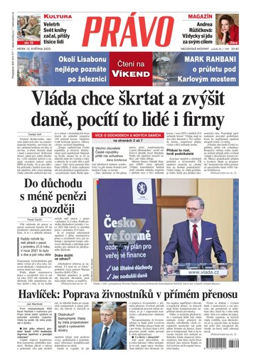 Obálka e-magazínu Deník Právo 12.5.2023