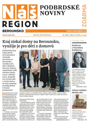 Obálka e-magazínu Náš Region - Berounsko 49/2023