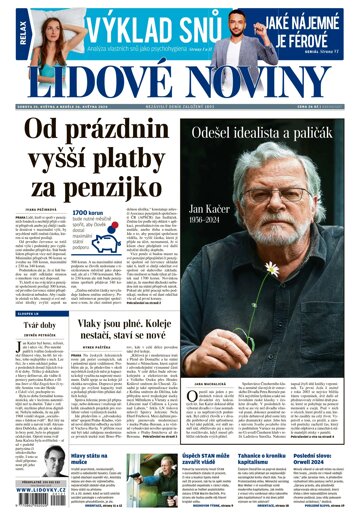 Obálka e-magazínu Lidové noviny 25.5.2024