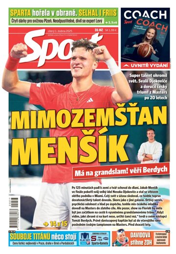 Obálka e-magazínu Sport 1.4.2025