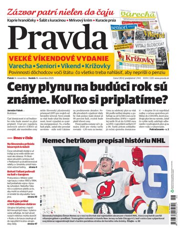 Obálka e-magazínu Pravda 14. 11. 2025