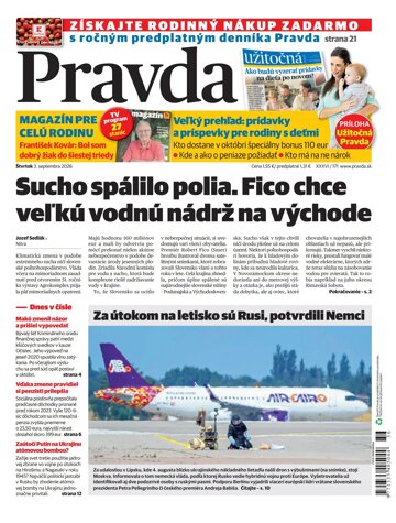 Obálka e-magazínu Pravda 03. 09. 2026