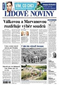 Obálka e-magazínu Lidové noviny 30.5.2014