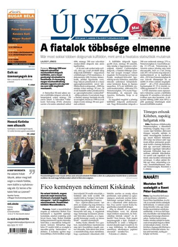 Obálka e-magazínu Új Szó 7.1.2016