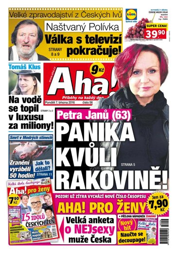 Obálka e-magazínu AHA! 7.3.2016