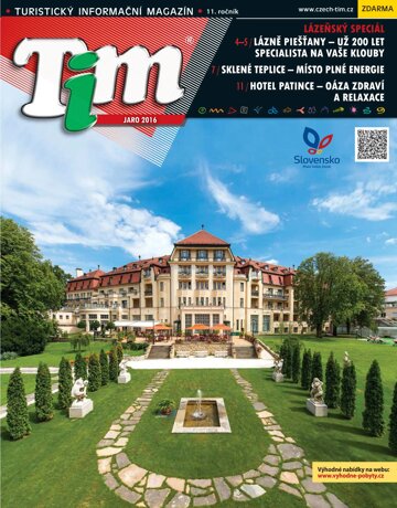 Obálka e-magazínu TIM SLOVENSKÉ LÁZNĚ 2016