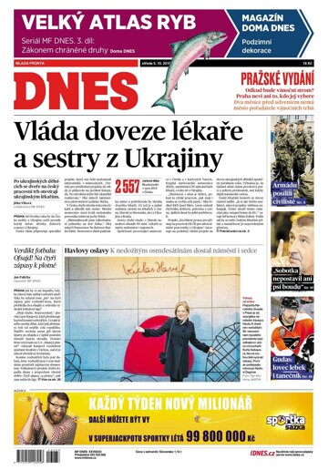 Obálka e-magazínu MF Dnes 5.10.2016