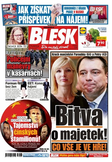 Obálka e-magazínu Blesk 23.2.2017