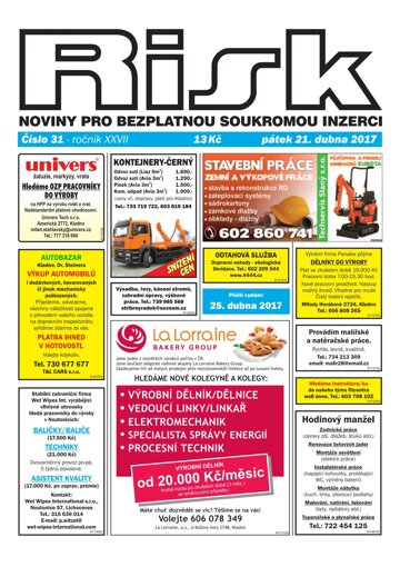 Obálka e-magazínu Risk 31/2017