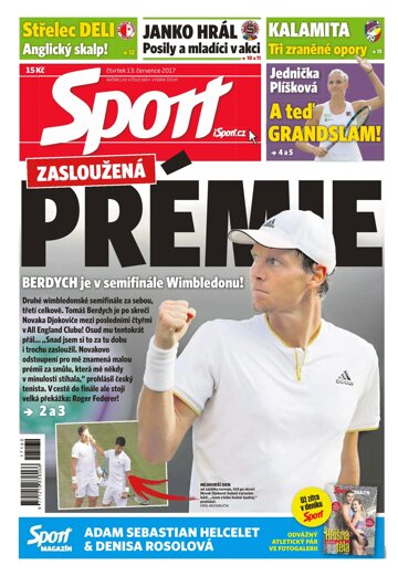 Obálka e-magazínu Sport 13.7.2017