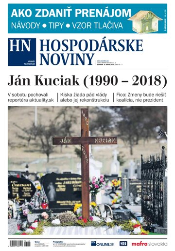 Obálka e-magazínu Hospodárske noviny 05.03.2018