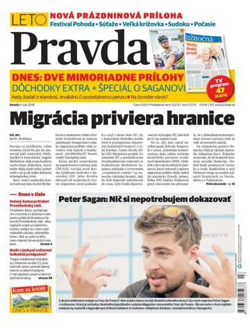 Obálka e-magazínu Pravda 4. 7. 2018