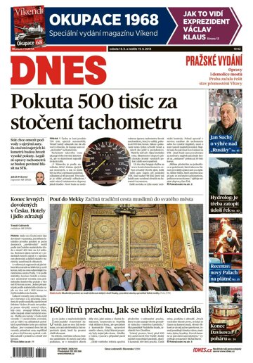 Obálka e-magazínu MF Dnes 18.8.2018