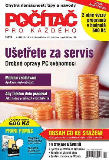 Obálka e-magazínu Počítač pro každého 8/2018