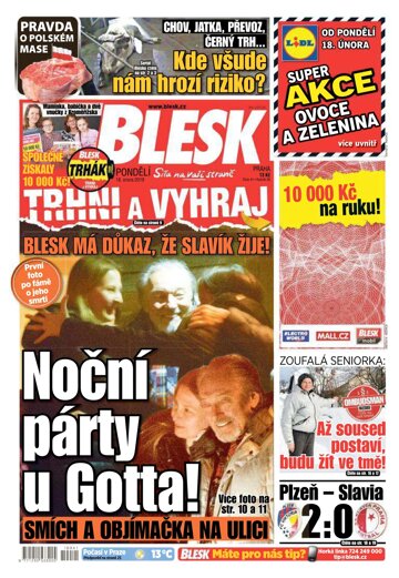 Obálka e-magazínu Blesk 18.2.2019