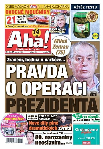 Obálka e-magazínu AHA! 27.8.2020