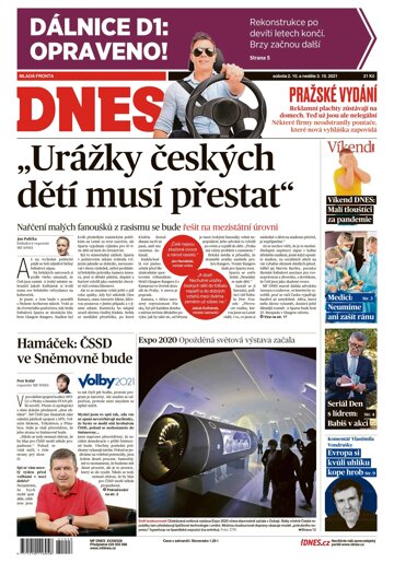 Obálka e-magazínu MF Dnes 2.10.2021