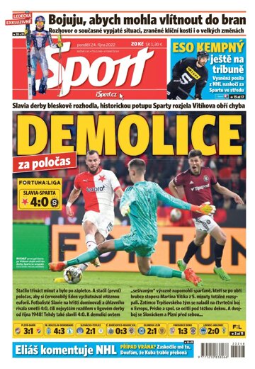 Obálka e-magazínu Sport 24.10.2022