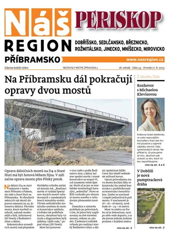 Obálka e-magazínu Náš Region - Příbramsko 33/2023