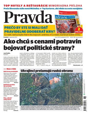 Obálka e-magazínu Pravda 4. 9. 2023