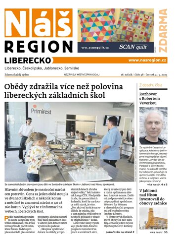 Obálka e-magazínu Náš Region - Liberecko 38/2023