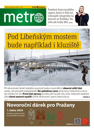 Obálka e-magazínu deník METRO 19.12.2023