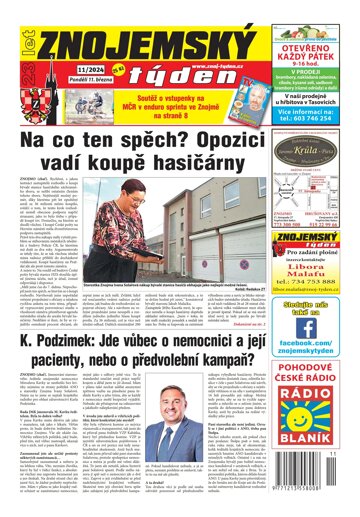 Obálka e-magazínu Znojemský týden 11/2024