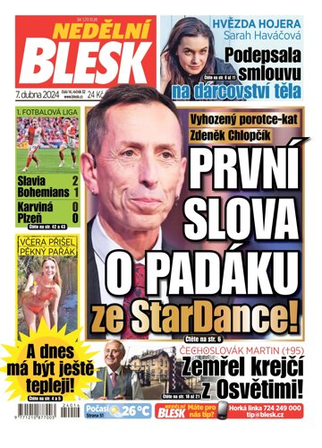 Obálka e-magazínu Nedělní Blesk 7.4.2024