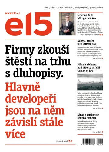 Obálka e-magazínu E15 17.4.2024