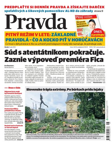 Obálka e-magazínu Pravda 9. 7. 2025