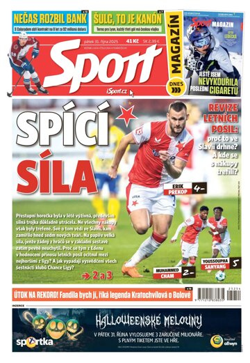 Obálka e-magazínu Sport 31.10.2025
