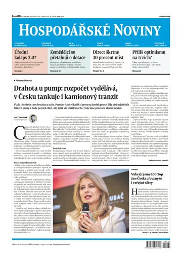 Obálka e-magazínu Hospodářské noviny 062 - 30.3.2026