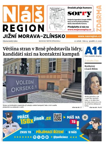 Obálka e-magazínu Náš Region - Jižní Morava/Zlínsko 23/2026