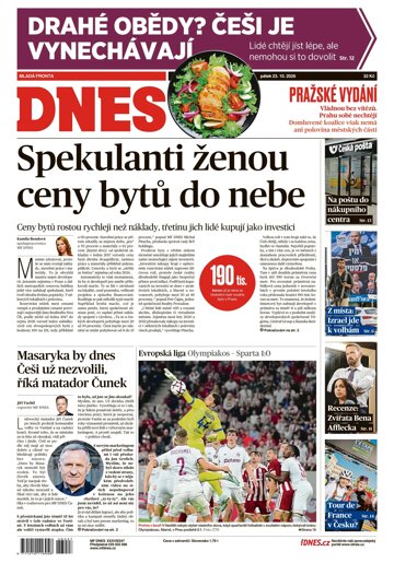 Obálka e-magazínu MF Dnes 23.10.2026