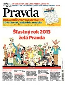 Obálka e-magazínu Pravda 31. 12. 2012