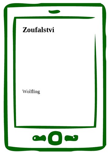 Obálka knihy Zoufalstvi