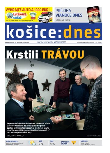 Obálka e-magazínu košice:dnes 3.12.2015