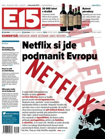 Obálka e-magazínu E15 19.5.2016