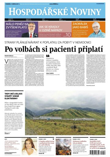 Obálka e-magazínu Hospodářské noviny 150 - 7.8.2017