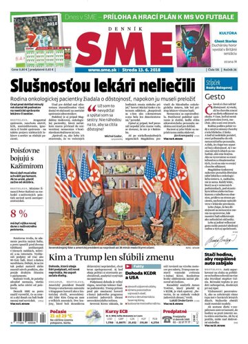 Obálka e-magazínu SME 13.6.2018